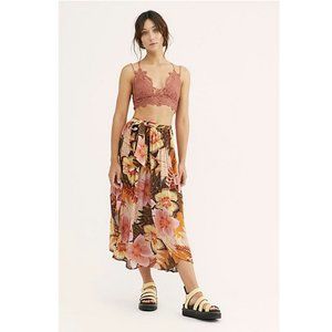 Free People Hot To Trot Tropical Printed Midi